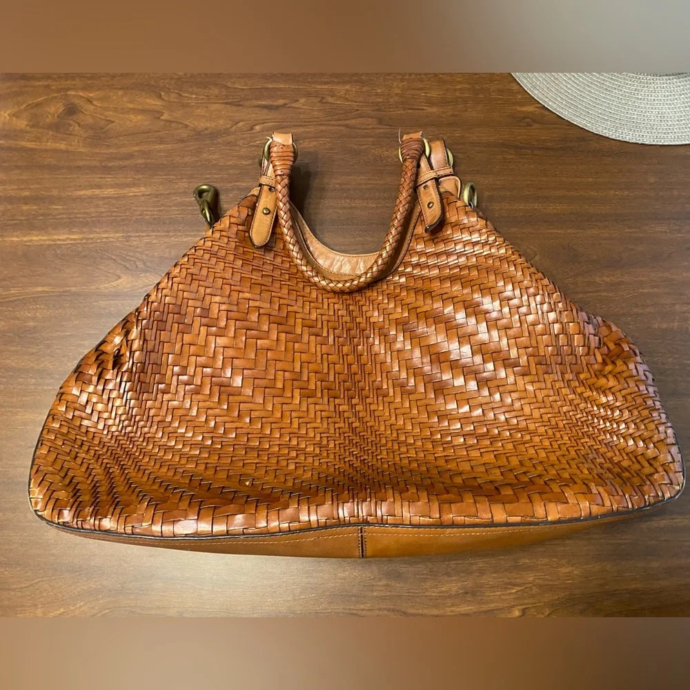 Cole Haan Genevieve Woven Leather Handbag - Picture 4 of 11